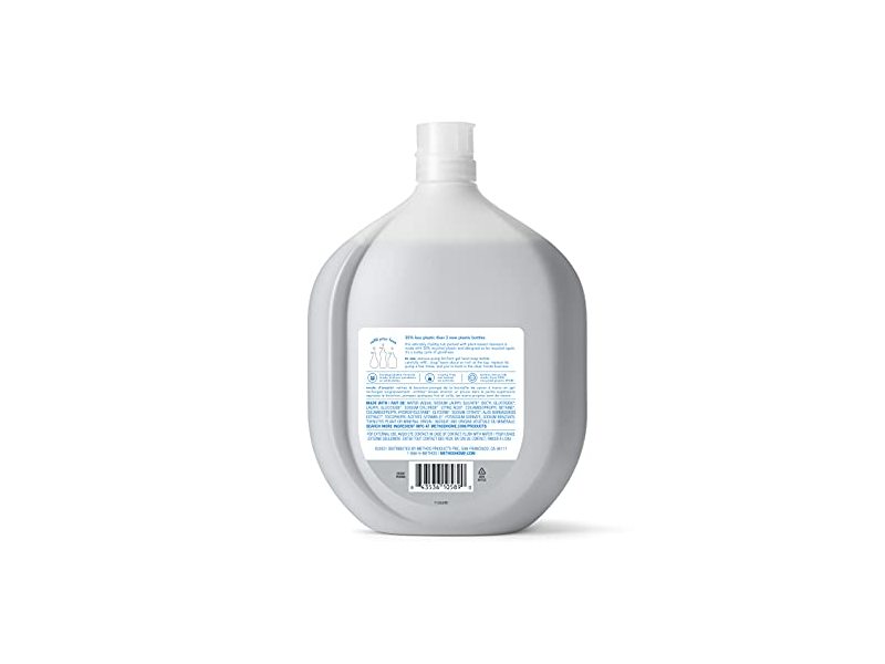 Method Gel Hand Soap Refill, Free + Clear, Recyclable Bottle, 34 oz, 4 pack