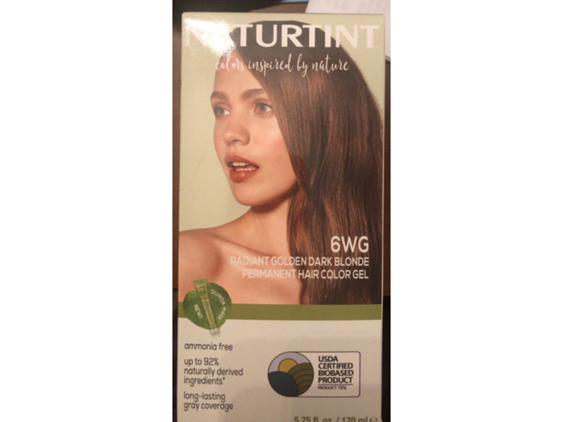 Naturtint Permanent Hair Color Gel, 6WG Radiant Golden Dark Blonde, 5.75 fl oz/170 mL