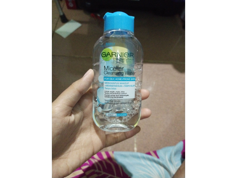 Garnier Skin Naturals Micellar Cleansing Water for Oily, Acne-Prone Skin, 125 mL