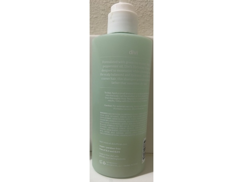 Divi Hydrating Shampoo, 12 fl oz/354 mL