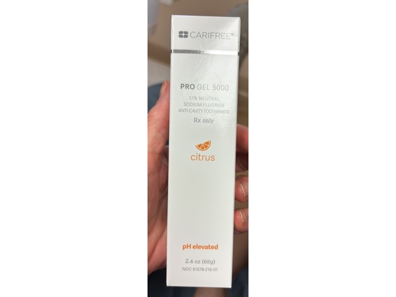 Pro Gel 5000 Anticavity Toothpaste 1.1%, Citrus, 2.4 oz/68 g, Oral BioTech (Rx)