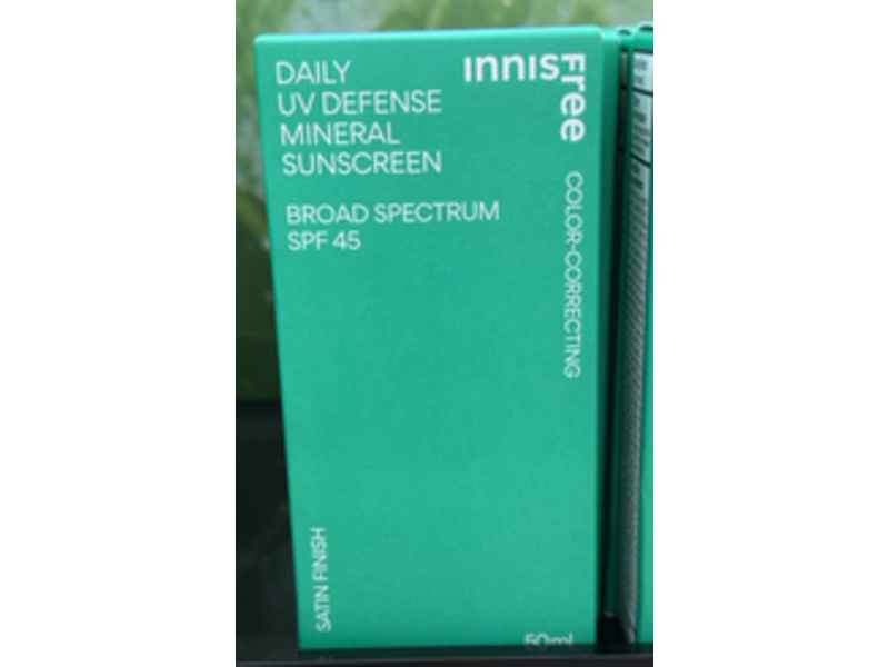 Innisfree Daily UV Defense Mineral Sunscreen, SPF 45, 50 mL