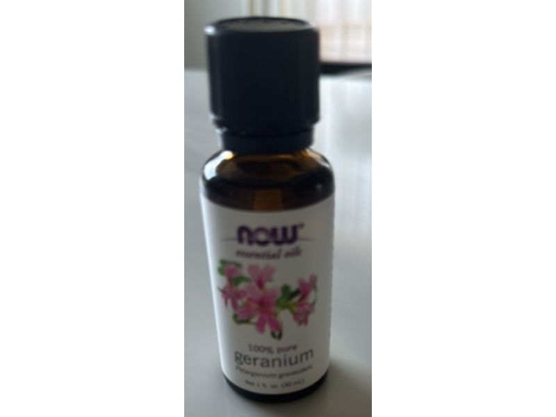 NOW Essential Oils Geranium Oil, 1 fl oz/30 mL