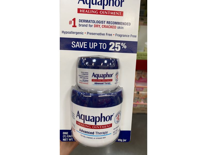 Aquaphor Advanced Therapy Healing Ointment, Pack Of 2
