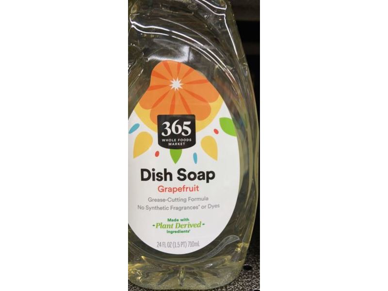 365 Whole Foods Market Dish Soap, Grapefruit, 24 fl oz/710 mL