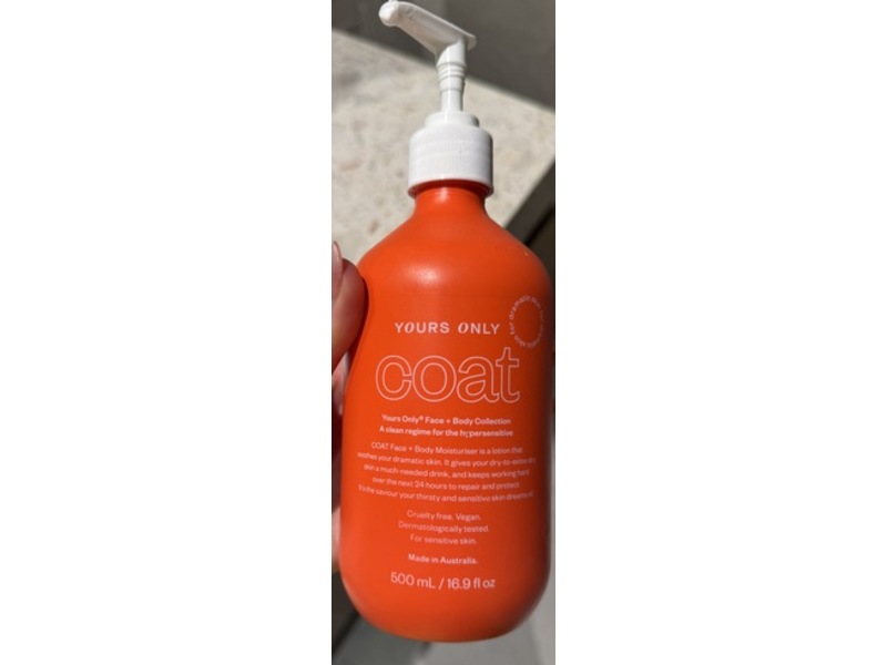 Yours Only Face+Body Moisturiser, Coat, 16.9 fl oz/500 mL