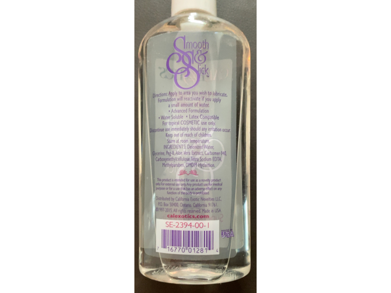 Calexotics Water Based Lubricant Smooth & Slick, 8 fl oz/240 mL