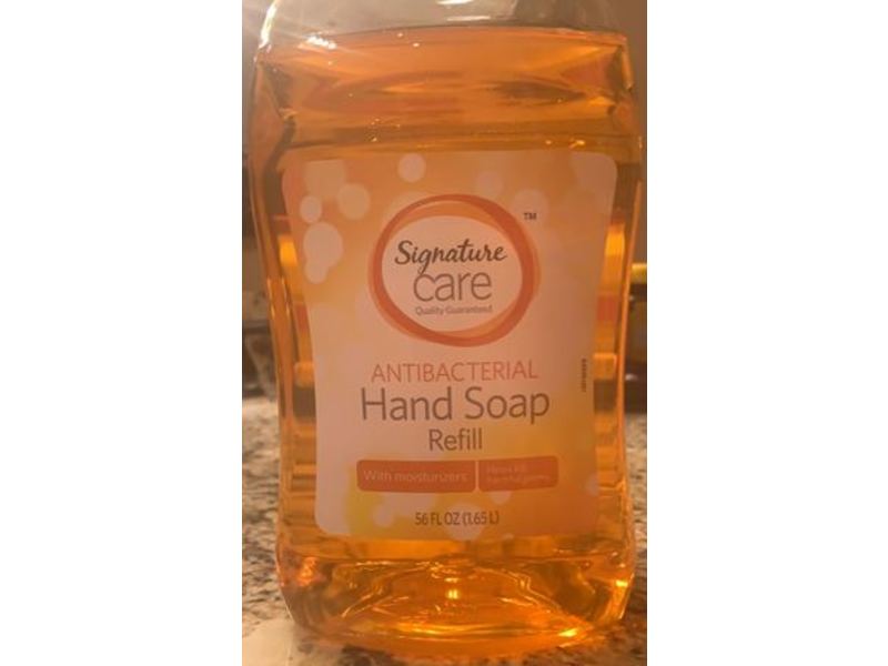 Signature Care Antibacterial Hand Soap Refill, 56 fl oz/1.65 L