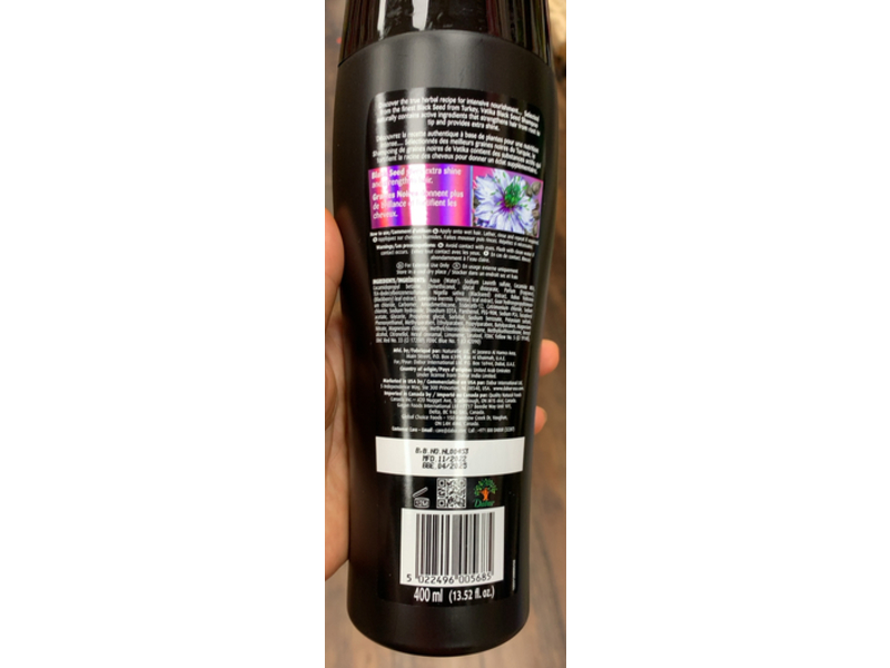 Vatika Naturals Complete Hair Care Shampoo, Black Seed, 13.52 fl oz/400 mL