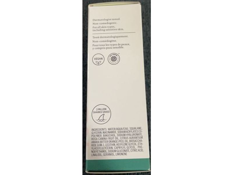 Biossance Squalane + Phyto-Retinol Serum, 1.01 fl oz/30 mL