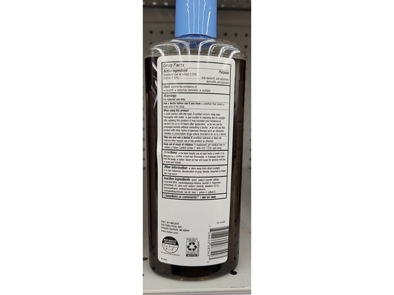 Meijer t+Plus Tar Gel Dandruff Shampoo, 16 fl oz/473 mL