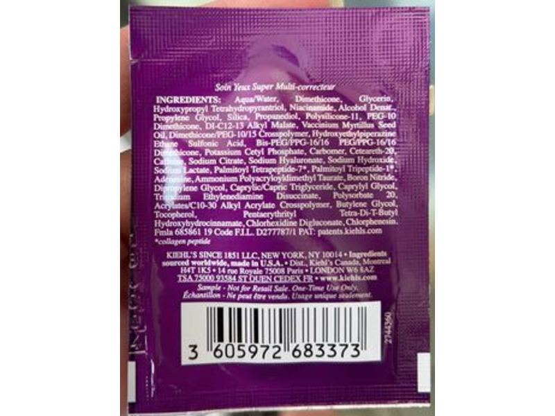 Kiehl's Since 1851 Super Multi-Corrective Eye Zone Treatment, 0.05 fl oz/1.5 mL