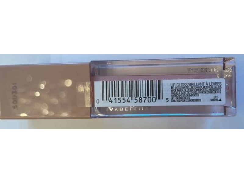 Maybelline New York Lifter Lip Gloss, Hyaluronic Acid, 012 Opal, 0.15 fl oz/5.4 ml