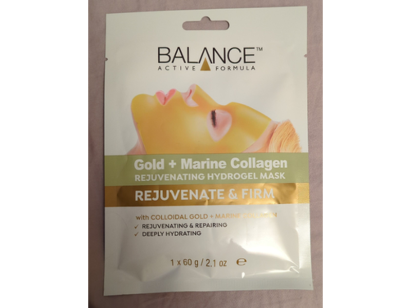 Balance Rejuvenating Hydrogel Mask, Gold + Marine Collagen, 2.1 oz/60 g, 1 Count