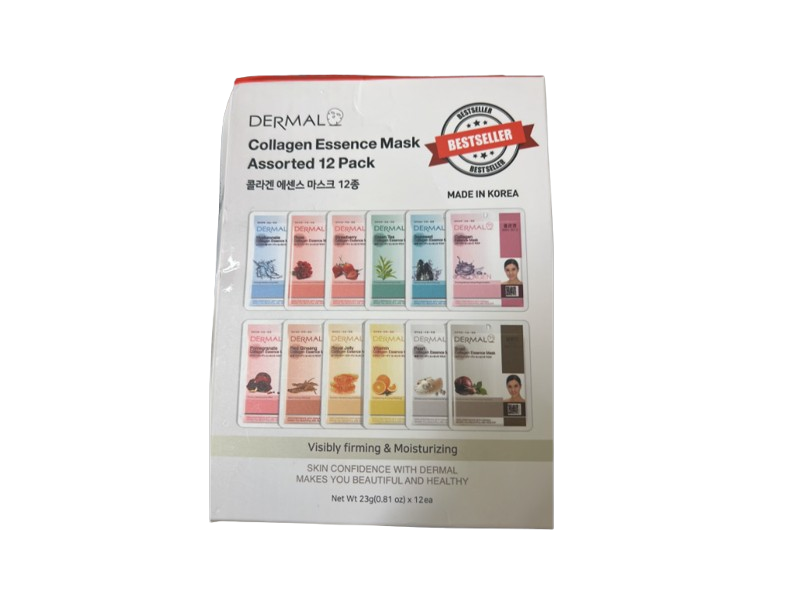 Dermal Collagen Essence Mask, 0.81 oz/23 g, Pack Of 12.