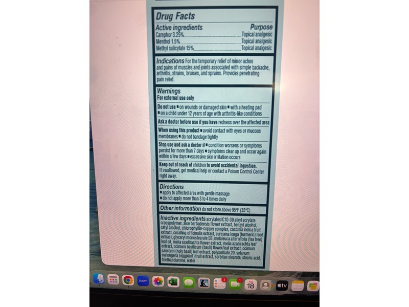 Melaleuca Pain-A-Trate Pain Relieving Cream, 3 oz/85 g