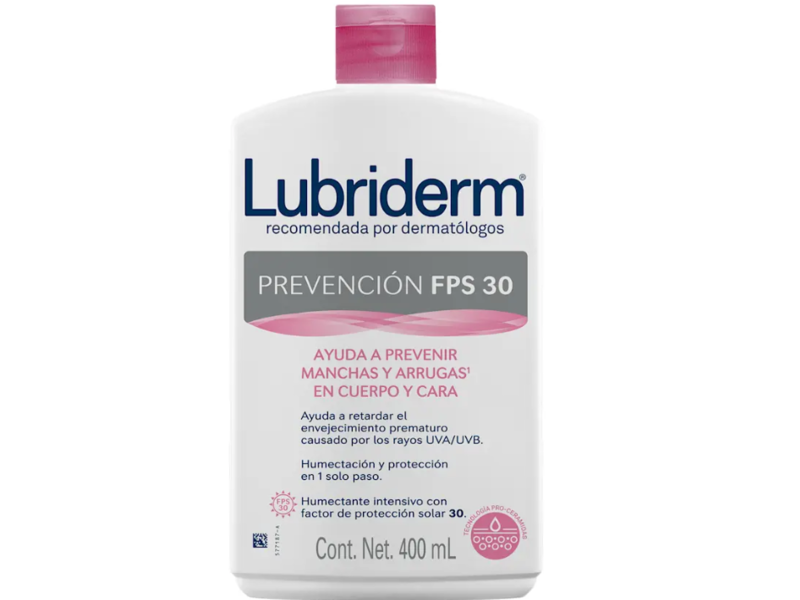Lubriderm Prevention Body Cream, SPF 30, 400 mL