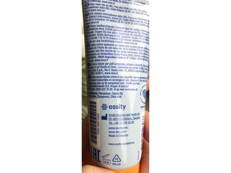 Tena Proskin 10% Zinc Cream, 100 mL