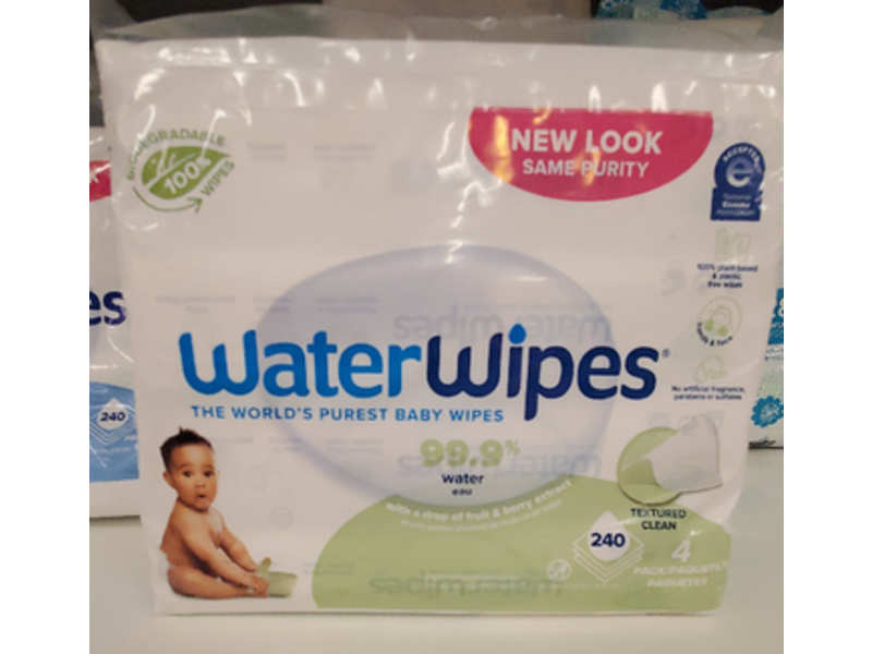 Waterwipes Baby Wipes, Textured Clean, 60 Count, Pack Of 4