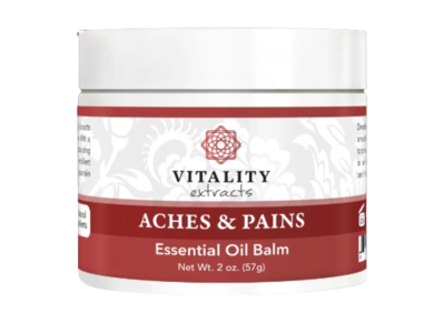 Vitality Extracts Aches & Pains Essential Oil Balm, 2 oz/57 g