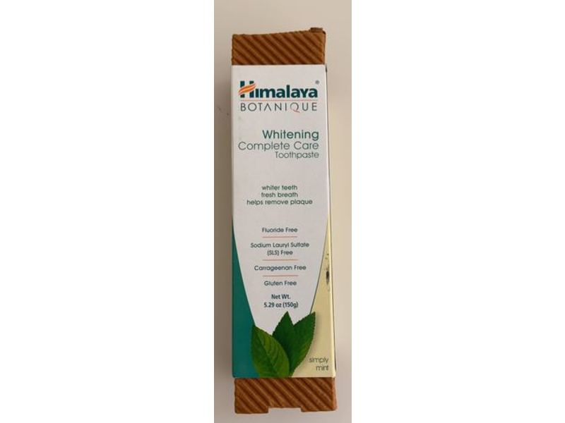 Himalaya Botanique Whitening Toothpaste, Simply Mint, 5.29 oz/150 g