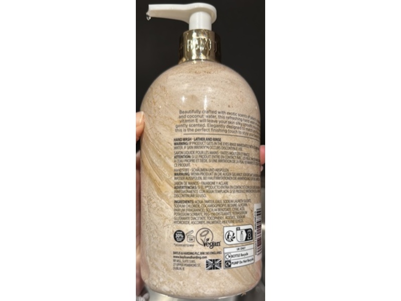 Baylis & Harding Luxury Hand Wash, Pink Blossom & Lotus Flower, 16.9 fl oz/500 mL, Pack Of 3