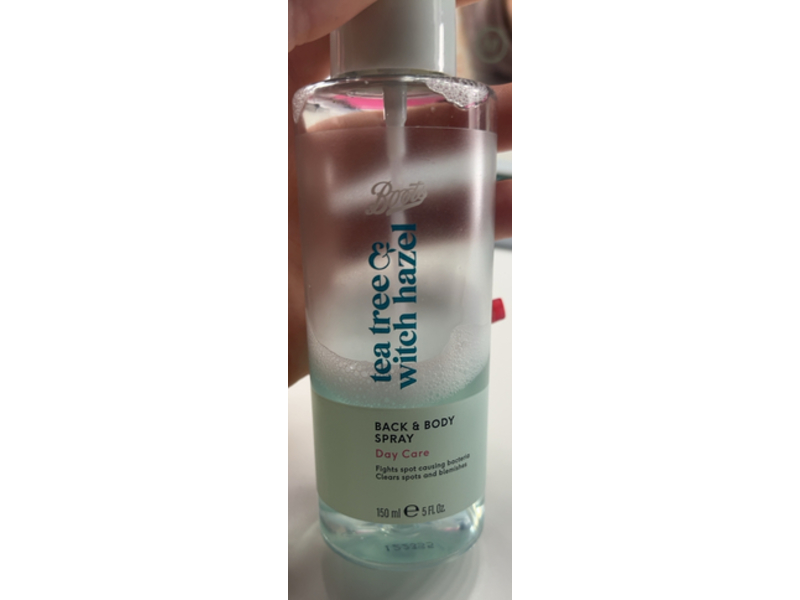 Boots Back & Body Spray, Tea Tree & Witch Hazel, 5 fl oz/150 mL