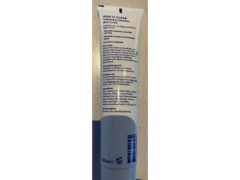 Mevolution Keep It Clean Toothpaste, Original, 125 mL