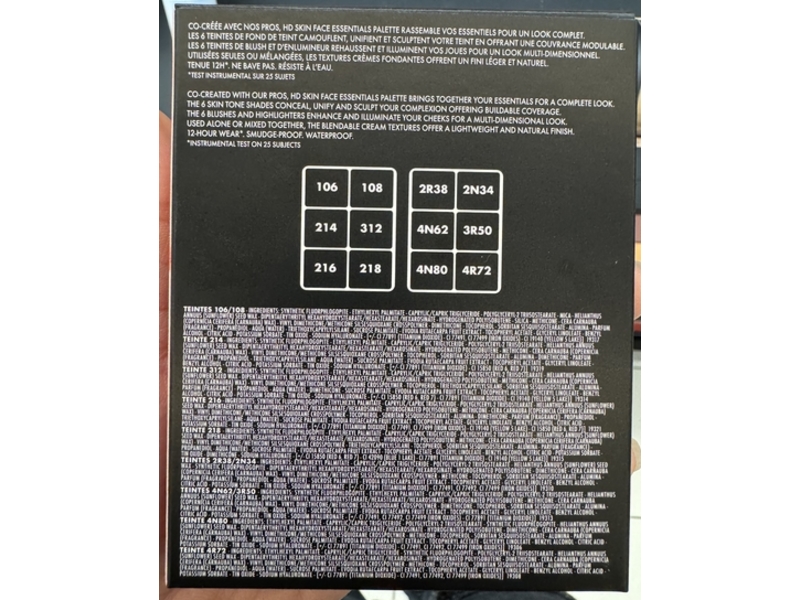 Make Up For Ever HD Skin Essentials Face & Cheek Cream Palette, Harmony 3, 0.92 oz/27.0 g