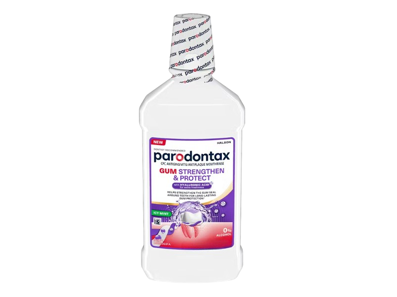 Parodontax Gum Strengthen & Protect Mouth Rinse, Icy Mint, 33.8 fl oz/1000 mL