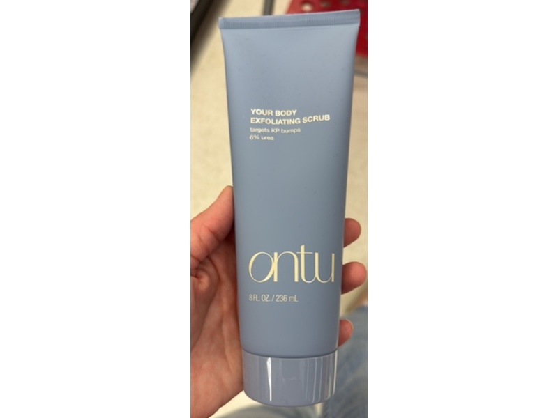 Ontu Your Body Exfoliating Sugar Scrub, 6% Urea, 8 fl oz/236 mL