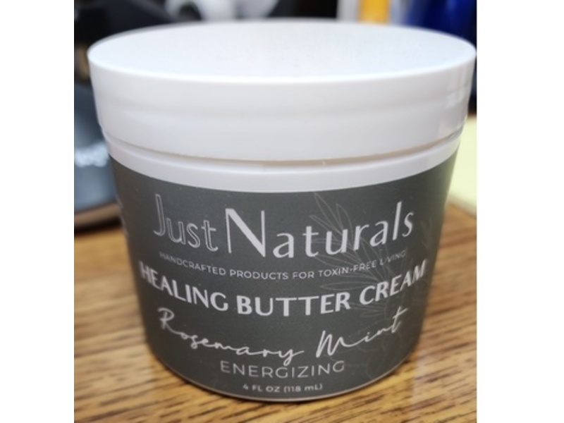 Just Naturals Healing Butter Cream, Rosemary Mint, 4 fl oz/118 mL