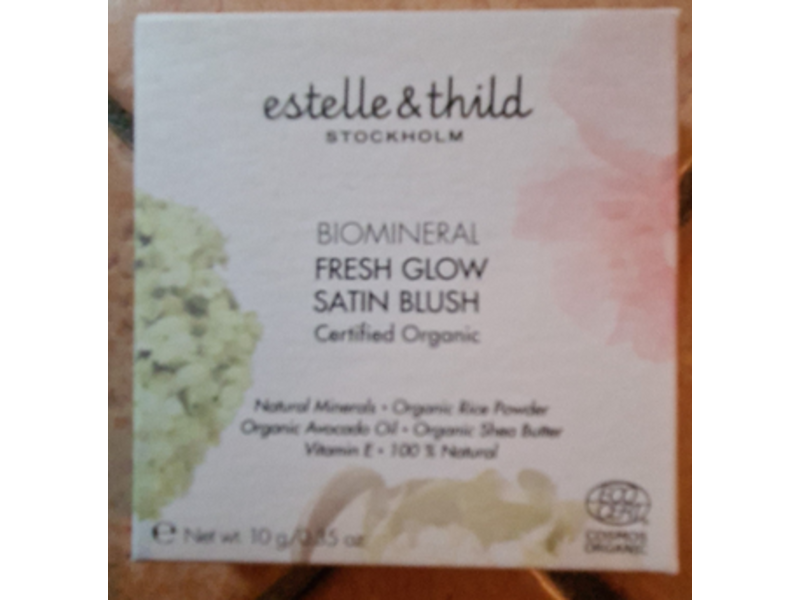 Estelle & Thild Biomineral Fresh Glow Satin Blush, Soft Pink, 0.15 oz/10 g