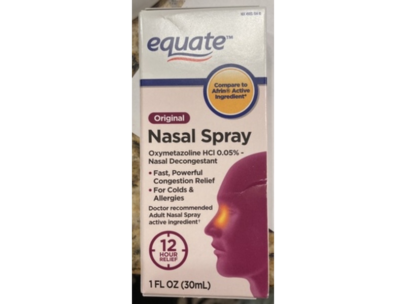 Equate Nasal Spray, 1 fl oz/30 mL, 3 Count