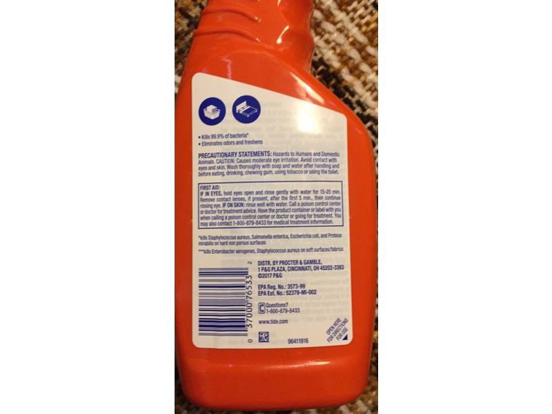 Tide Antibacterial Fabric Spray, 22 fl oz