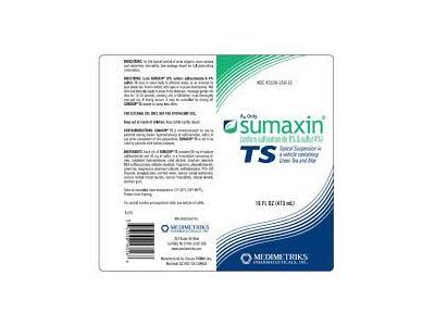 Sumaxin TS (sodium sulfacetamide 8% & sulfur 4%) Topical Suspension, 473 ml, Medimetriks Pharmaceuticals (RX)