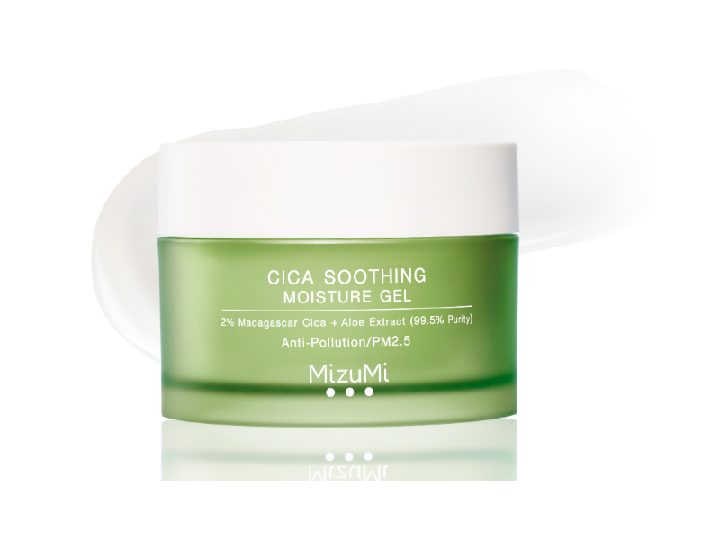 MizuMi Cica Soothing Moisture Gel, 2% Madagascar Cica + Aloe Extract, 45 mL