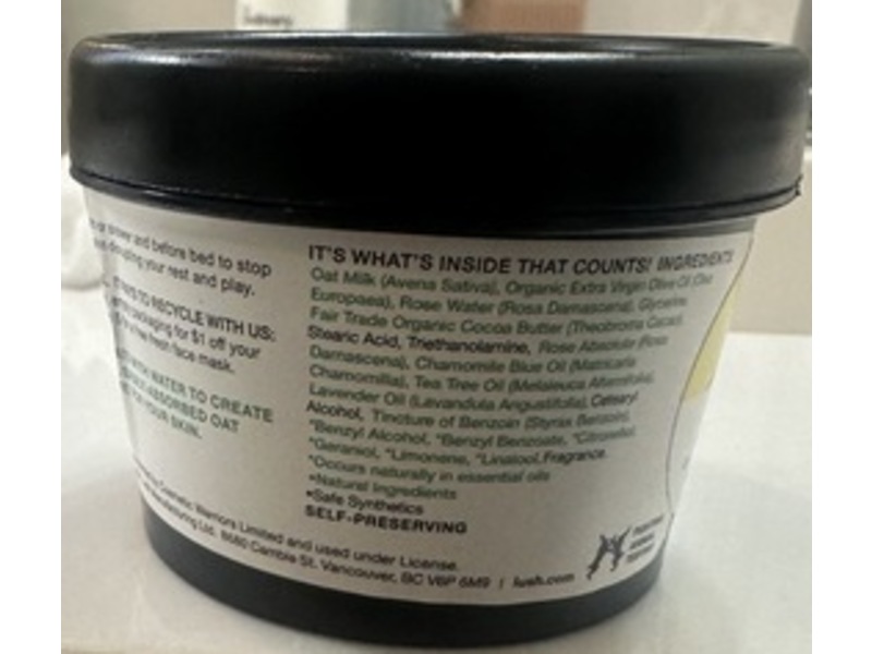 Lush Body Lotion, Dream Cream, 3.5 oz/100 g