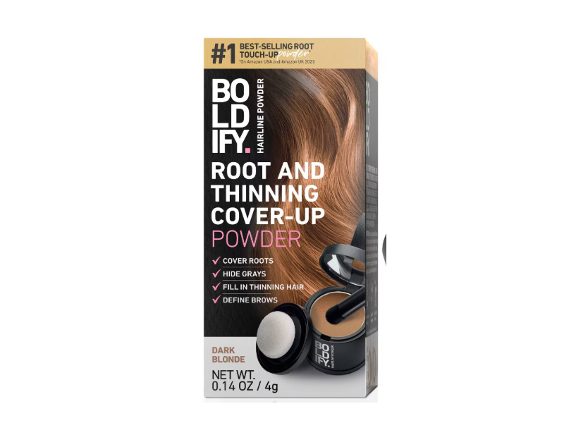 Boldify Root And Thinning Cover Up Powder, Dark Blonde, 0.14 oz/4 g