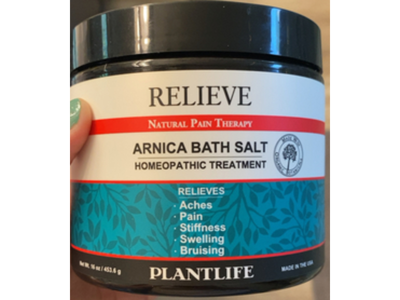 Plantlife Relieve Arnica Bath Salt,16 oz/453.6 g