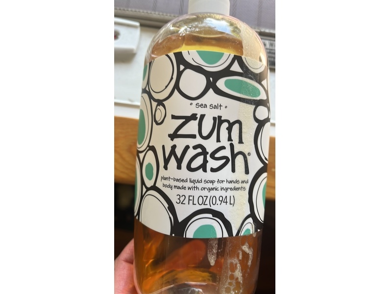 Indigo Wild Zum Wash Liquid Hand Soap, Sea Salt, 32 fl oz/0.94 L