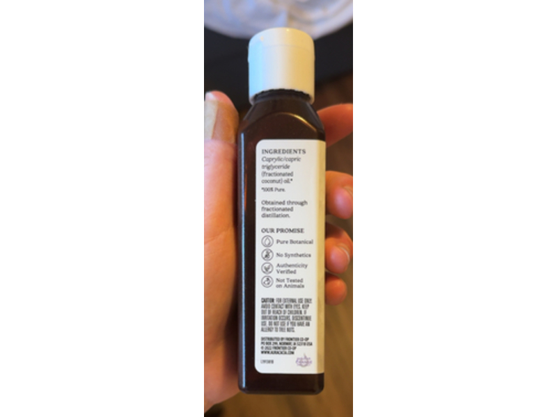 Aura Cacia Fractioned Skincare Coconut Oil, 4 fl oz/118 mL