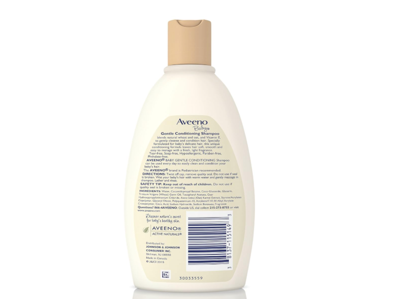 Aveeno Gentle Conditioning Baby Shampoo, 12 fl oz/354 mL, Pack Of 2