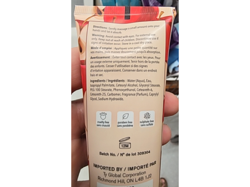 Ty Global Corporation Candy Apple Pomme D'amour Scented Hand Lotion, 2.5 fl oz/75 mL