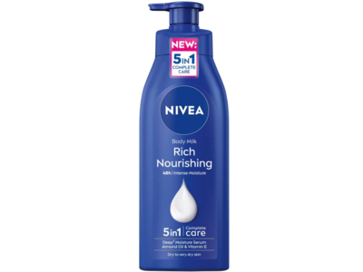Nivea Rich Nourishing Body Lotion, Almond Oil & Vitamin E, 500 mL