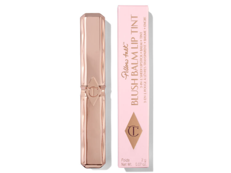 Charlotte Tilbury 3 In 1 Blush Balm Lip Tint, Pillow Talk, 0.07 oz/2 g
