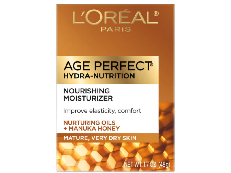 L'Oreal Paris Age Perfect Hydra-Nutrition Nourishing Moisturizer, Nurturing Oils + Manuka Honey, 1.7 oz/48 g