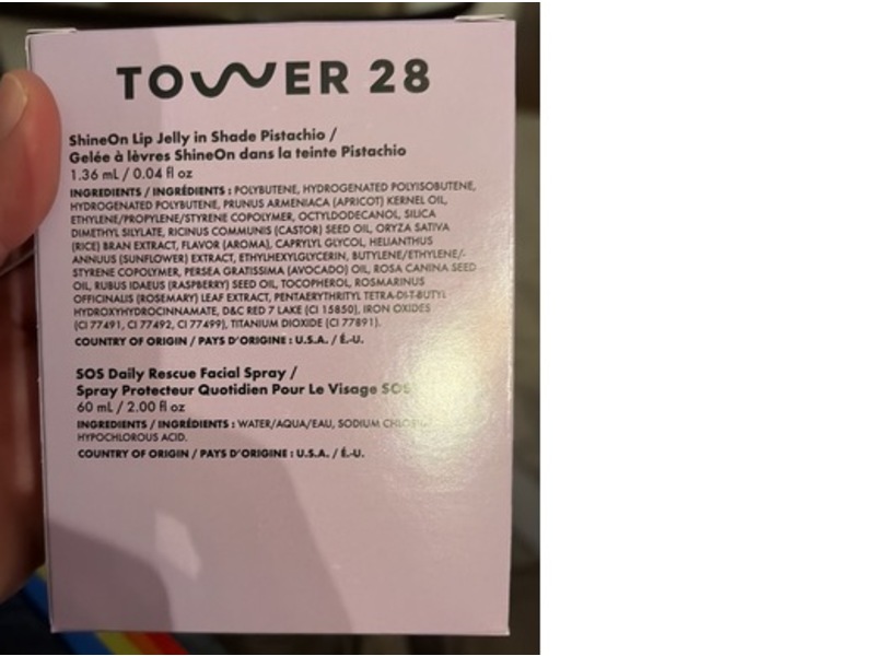 Tower 28 Lip Jelly + Sos Daily Rescue Face Spray Set, Pistachio