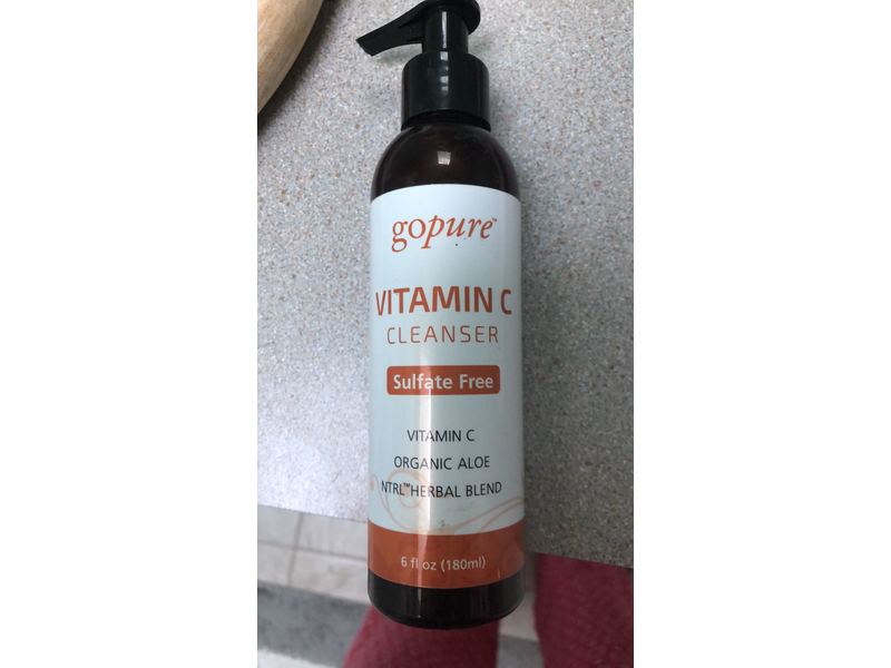 goPure Vitamin C Facial Cleanser, 4.3 fl oz (127 mL)