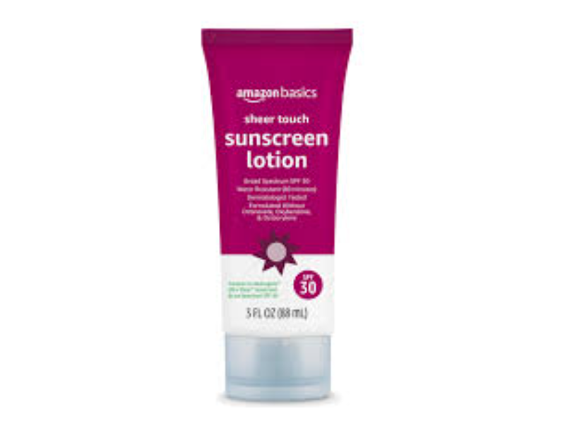 Amazon Basics Sunscreen Lotion, SPF 30, 3 fl oz/88 mL